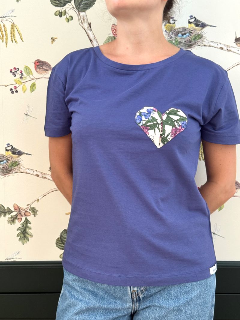 T-shirt cuore origami - immagine 2